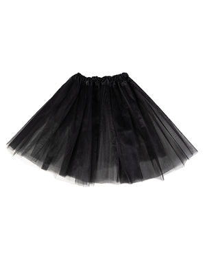 חצאית טוטו בצבע שחור לנשים