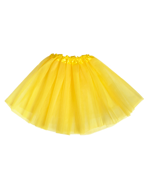חצאית טוטו בצבע צהוב לנשים