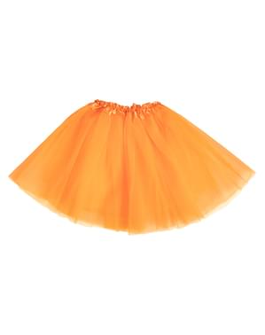 Dámska tylová sukňa tutu - oranžová