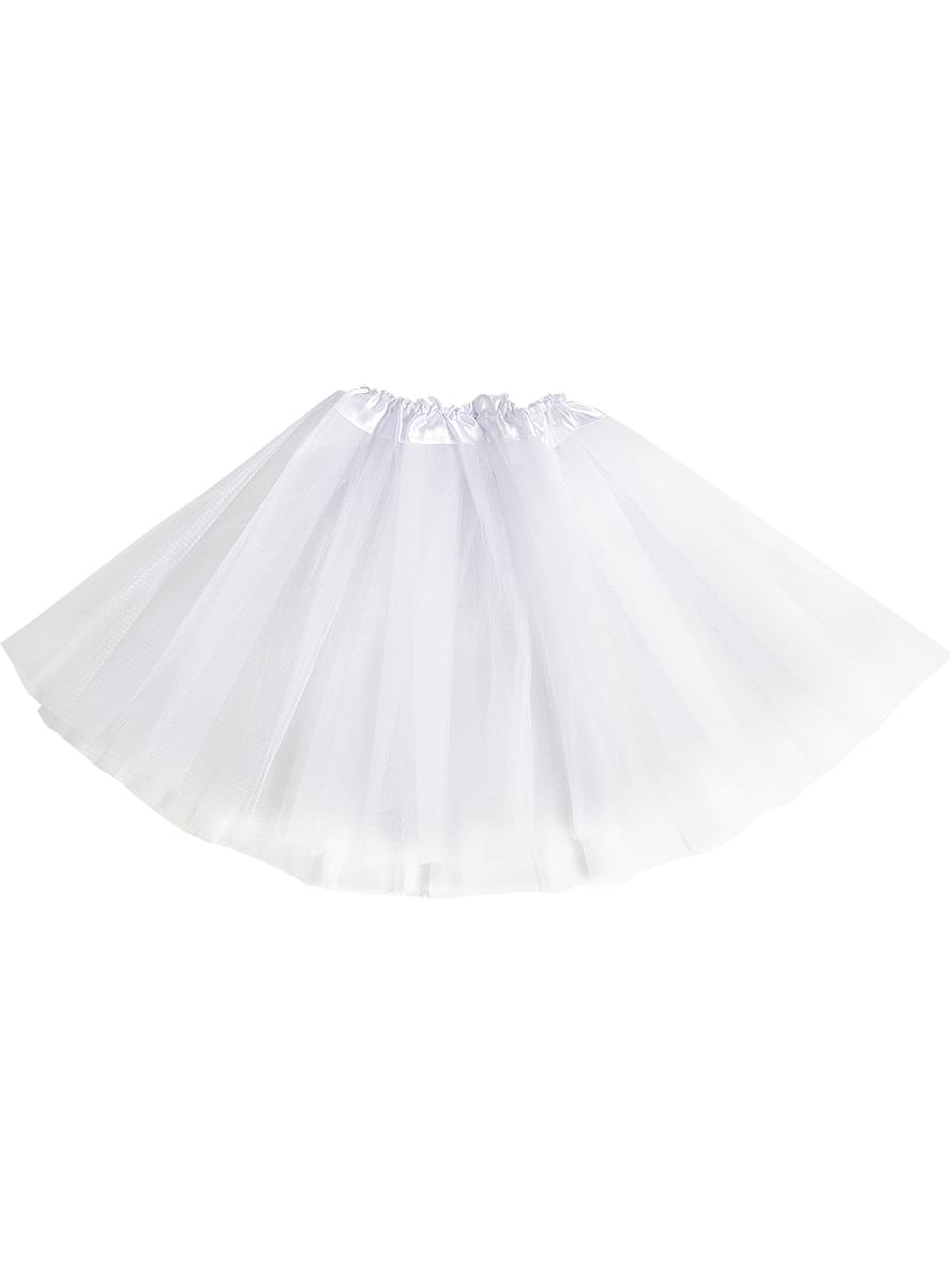 Tutú blanco para niña