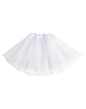 חצאית טוטו בצבע לבן לילדות