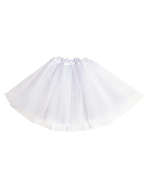 Tutu branco para menina