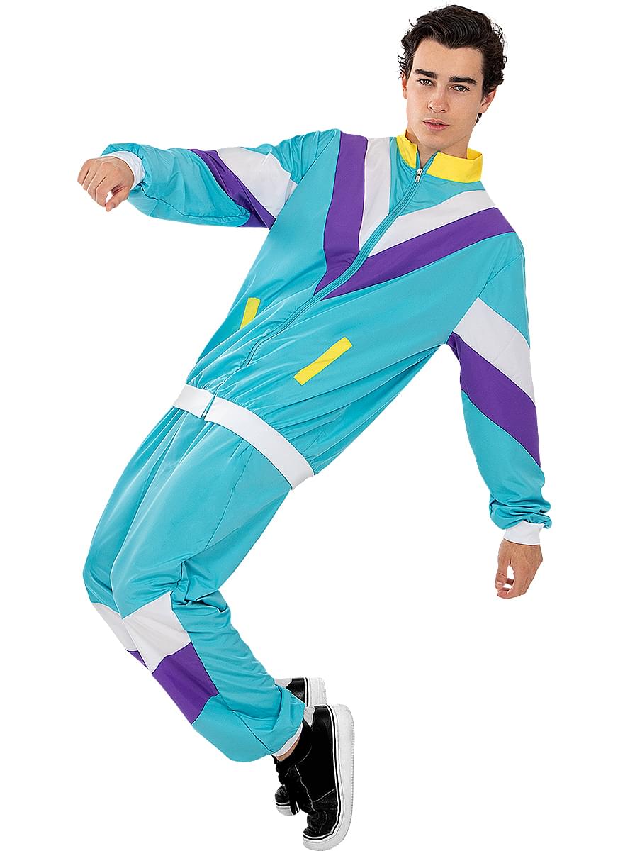 Disfraz chándal de los Años 80 para adulto talla grande