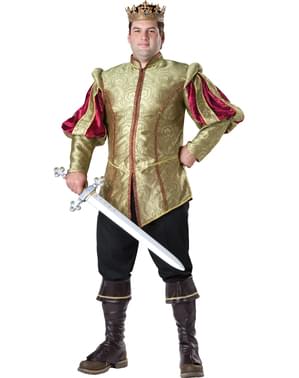 メンズプラスサイズルネッサンスキングコスチューム