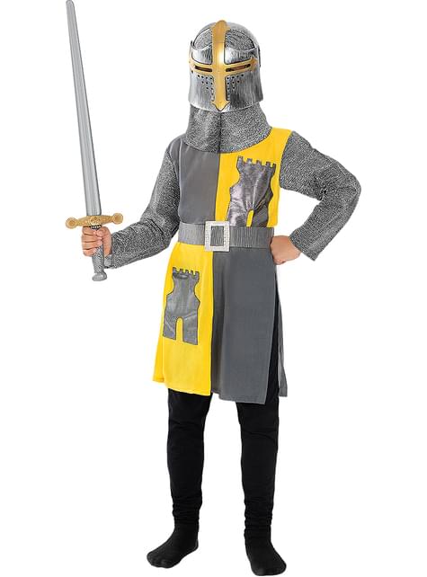 Costume de chevalier médiéval avec armure pour enfants par 28,75 €