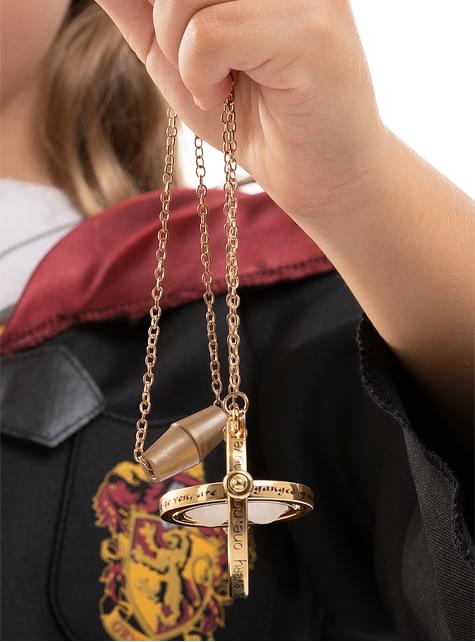Harry Potter Kette, Harry Potter Schmuck Harry Potter Zeitumkehrer  Halskette Hermine Sand Anhänger mit Aufbewahrungsbox für Cosplay Kostüm  Geschenke