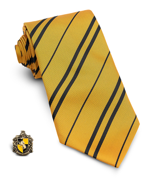 Cravatta e spilla Tassorosso Harry Potter