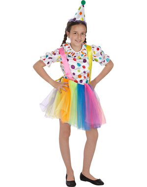 Dress Up America Disfraz de Payaso de Lunares para niñas 