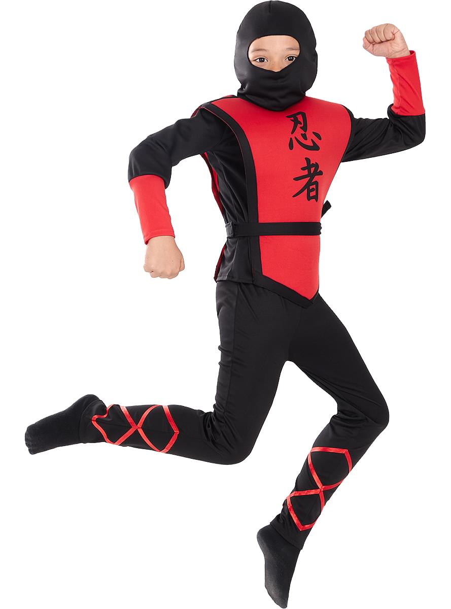 Sarkanais ninja tērps zēniem