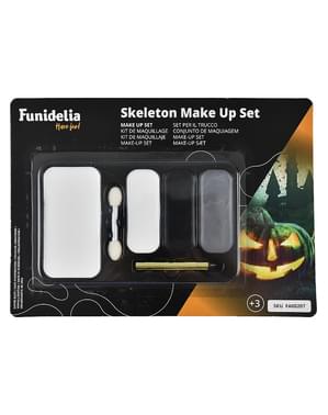 Set maquillaje de esqueleto al aceite