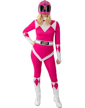 Fato Power Ranger Cor-de-rosa