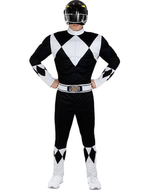 Svart Power Ranger Kostyme
