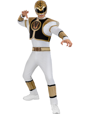 Power Ranger Kostüm weiß