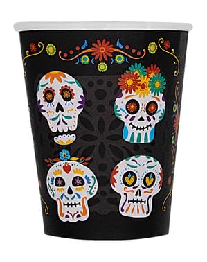 8 bicchieri Calavera Catrina Halloween - Day of the Dead