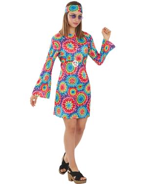 Disfraz de Hippie de los 60's para mujer talla grande