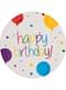 8 Birthday Plates (23 cm) - Happy Birthday