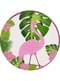 Talerze Flaming x8 (23cm) - Tropical Flamingos