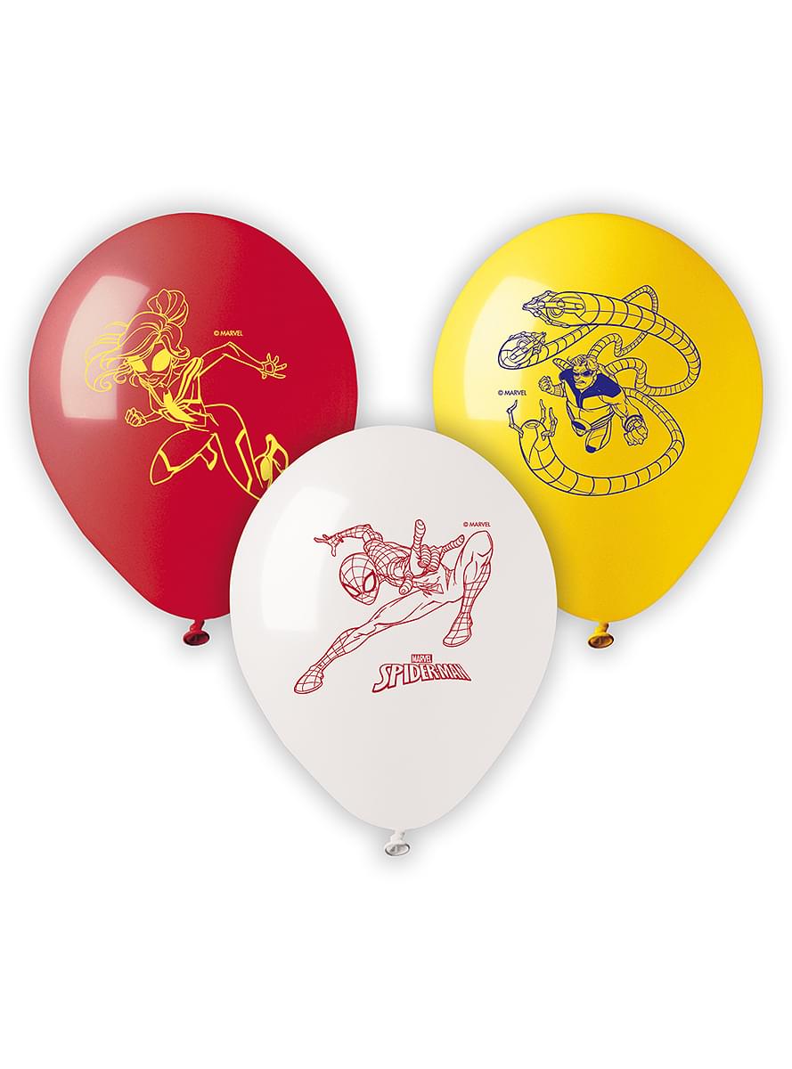 10 Spider-Man Balloons (28 cm)