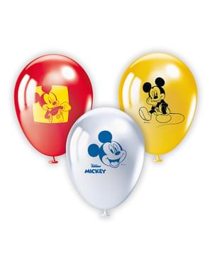 10 balónků Mickey Mouse (28 cm) - Club House