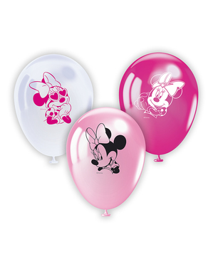 10 Minnie Mouse Balloons (28 cm)