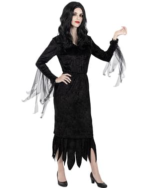 Morticia Addams ha ispirato il costume da abito da sera lungo fino