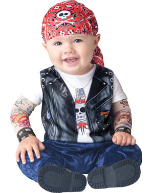 Costume da motociclista adorabile per neonato