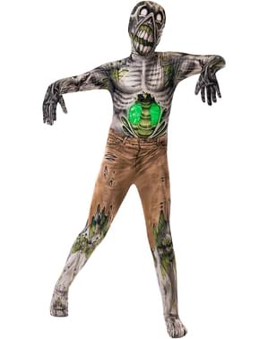 Levende død zombie kostume med slim til børn