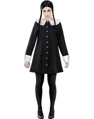 Wednesday Addams Kostyme til dame Plus size- The Addams Familie
