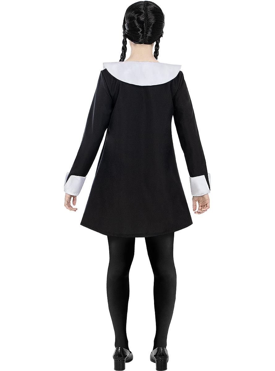 Costume da Mercoledì Addams da donna taglie forti - La Famiglia Addams