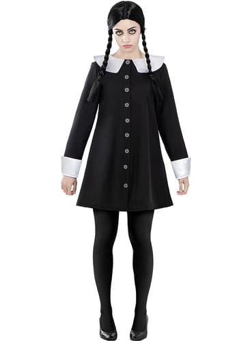 Disfraz de Miércoles Addams para mujer - La Familia Addams