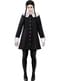 Peruca de Wednesday Addams para mulher - A Familia Addams