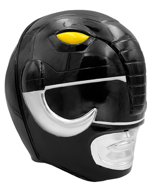 Power Rangers Helm schwarz für Erwachsene