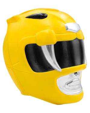 Yellow Power Ranger Helmet for Adults