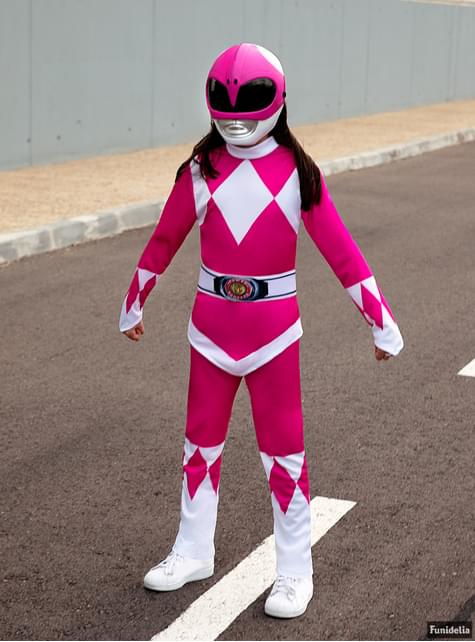 Geruststellen aflevering hefboom Roze Power Ranger-kostuum voor kinderen. Volgende dag geleverd | Funidelia