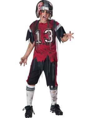 Disfraz de jugador de Rugby zombie para niño
