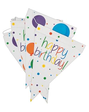 Guirlande à fanions anniversaire - Happy Birthday