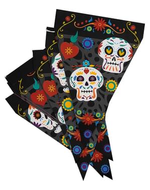 1 Catrina Dia de los muertos Fähnchengirlande - Day of the Dead