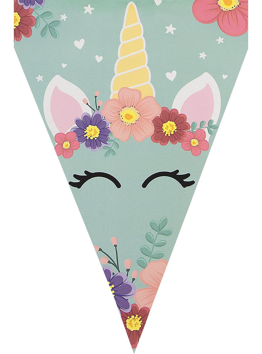 Girlanda Jednorożec - Unicorn Flowers