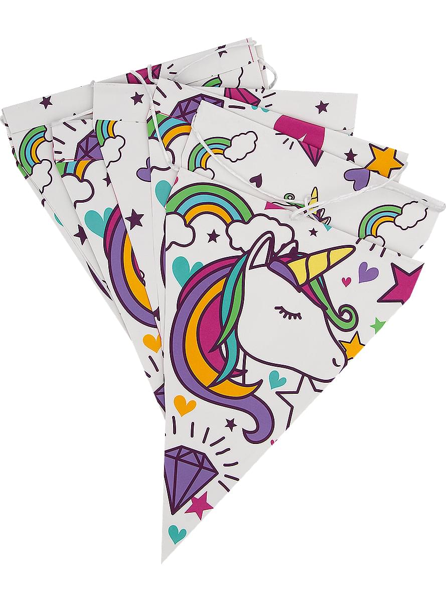 1 grinalda de bandeirolas de unicórnio - Lovely Unicorn