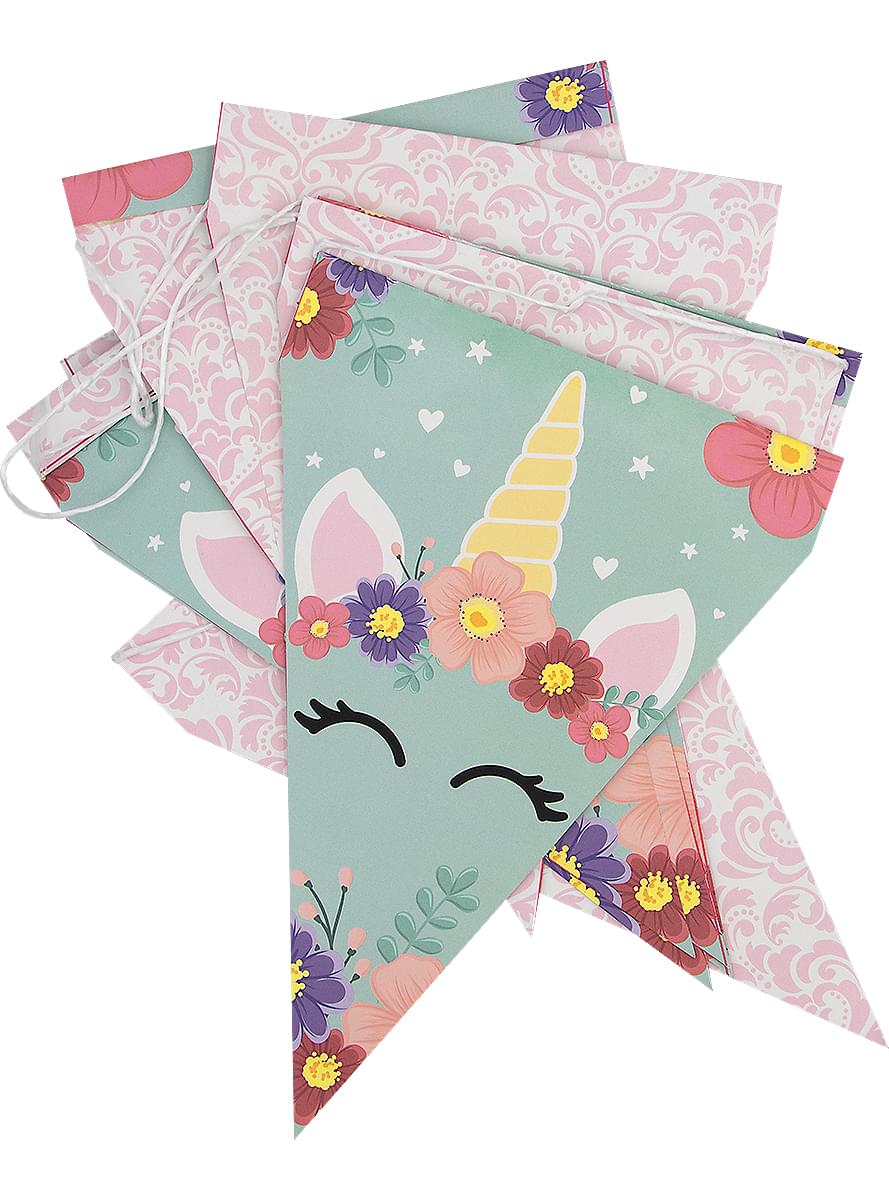 Girlanda Jednorożec - Unicorn Flowers