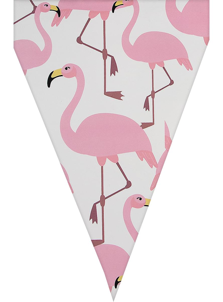 1 Flamingo Banner - Tropical Flamingos