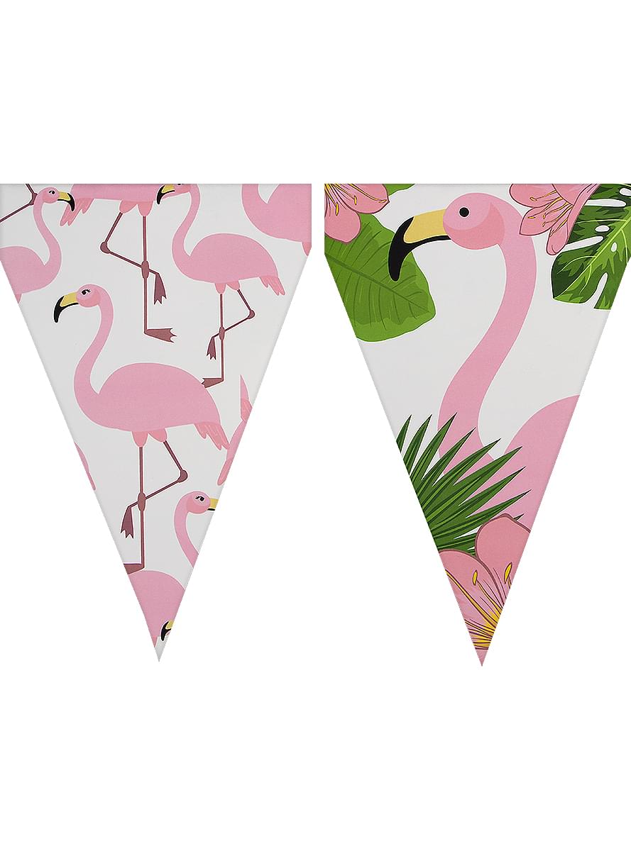 1 krans de fánar de flamencos - Tropical flamingos