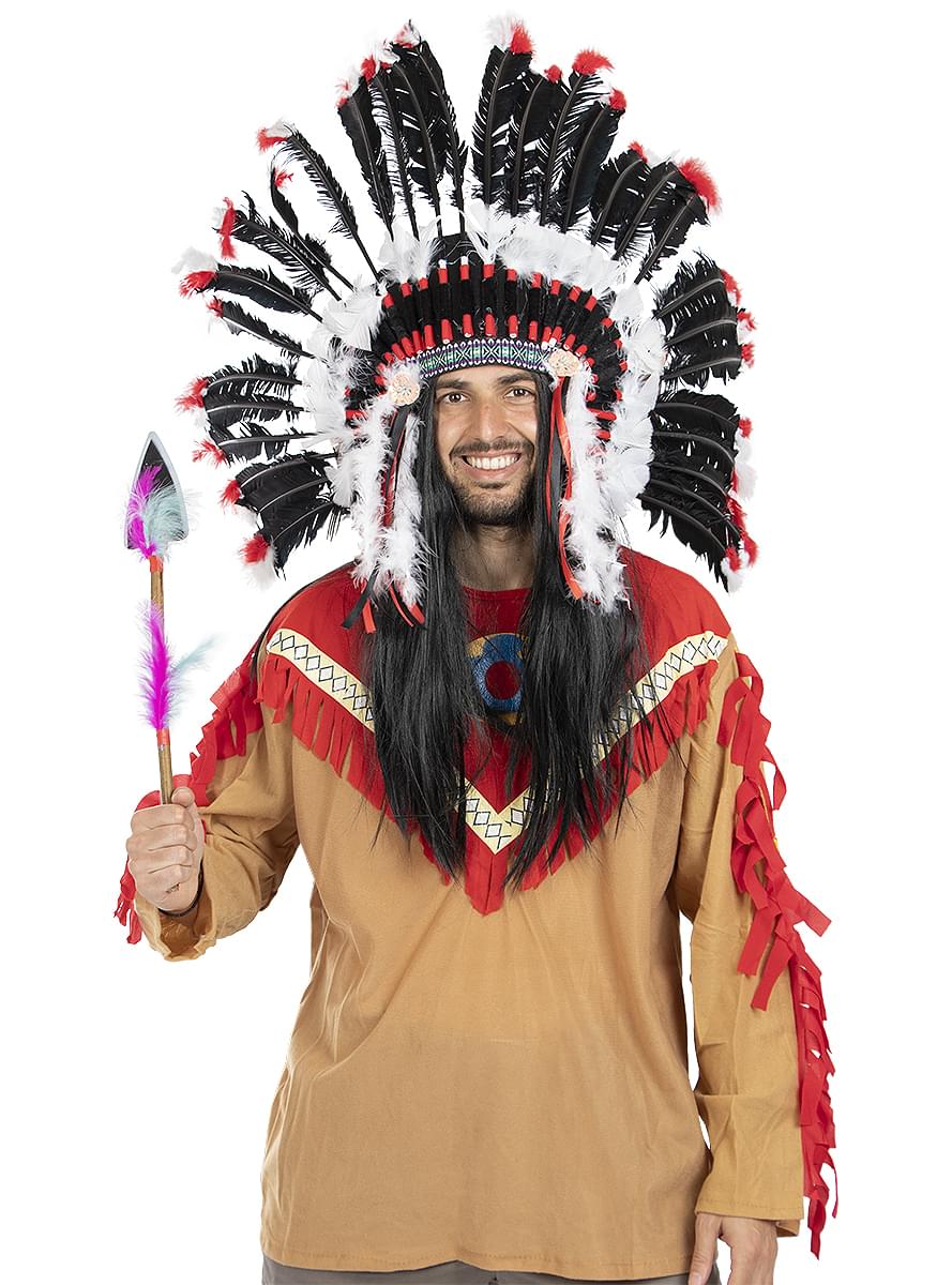 Indianer spyd med fjær