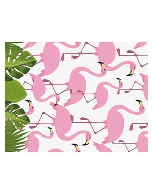 1 Flamingo Tischdecke - Tropical Flamingos