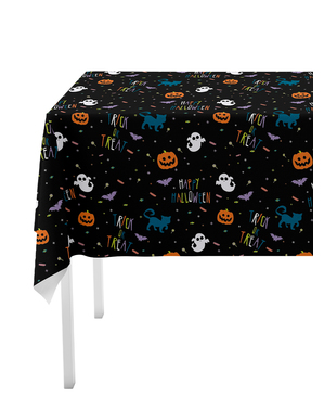 1 toalha de mesa de Halloween abóbora - Happy Halloween