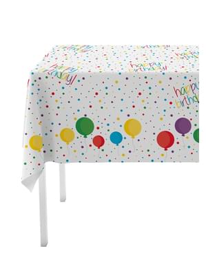 1 toalha de mesa de aniversário - Happy Birthday
