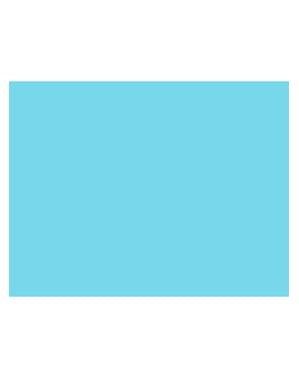 1 Light Blue Table Cover - Plain Colours