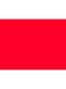 1 Red Table Cover - Plain Colours