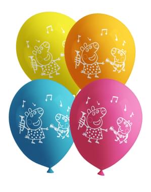 8 balões - Peppa Pig