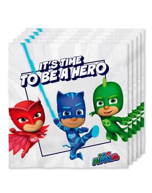 16 servilletas de Pj Masks (33x33cms)